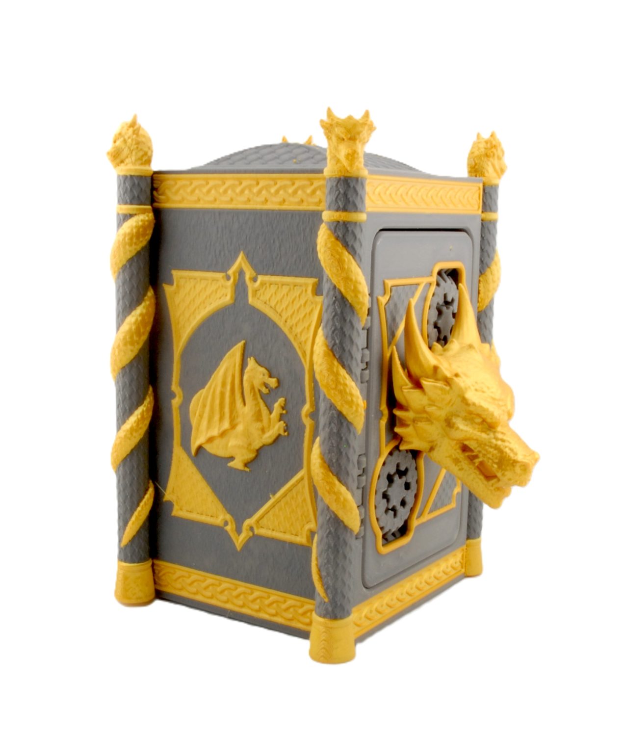 Hoard Lord Coin Bank – Dragon Piggy Bank | 3D Printed Fantasy Whimsy Vaults Coin Bank | Fusion Layer 3D Collectible - Image 8