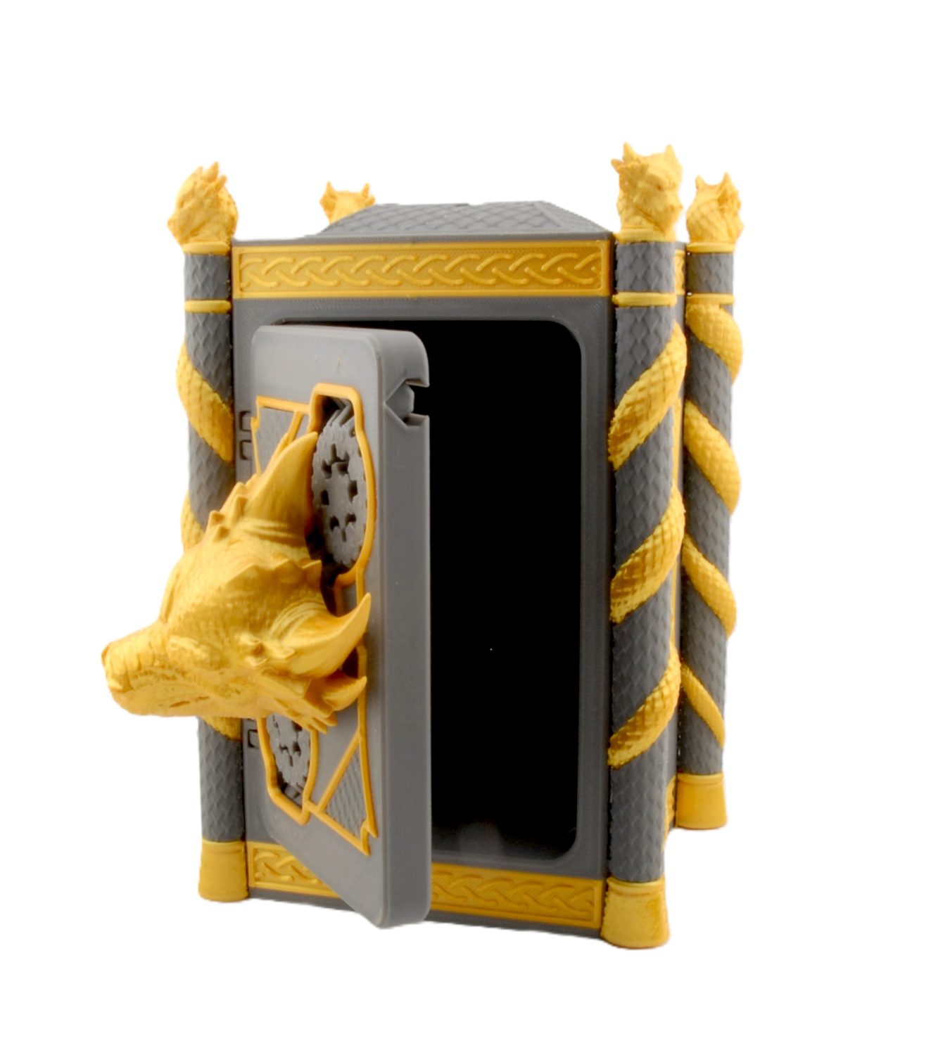 Hoard Lord Coin Bank – Dragon Piggy Bank | 3D Printed Fantasy Whimsy Vaults Coin Bank | Fusion Layer 3D Collectible - Image 11