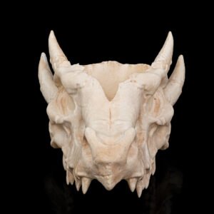 deathroot skull dragon planter – gothic fantasy skull pot | 3d printed mythical home & garden décor (3 sizes)