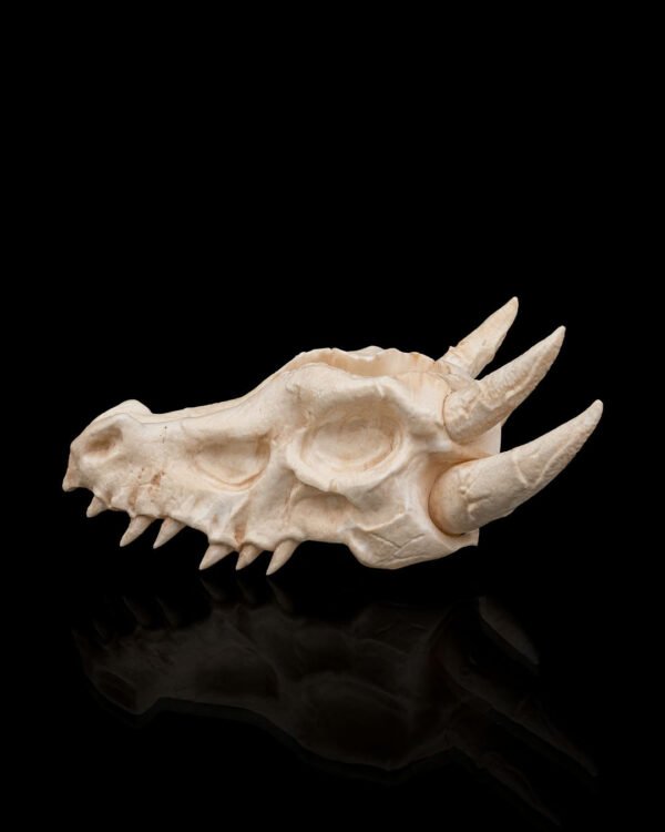 deathroot skull dragon planter – gothic fantasy skull pot | 3d printed mythical home & garden décor (3 sizes)