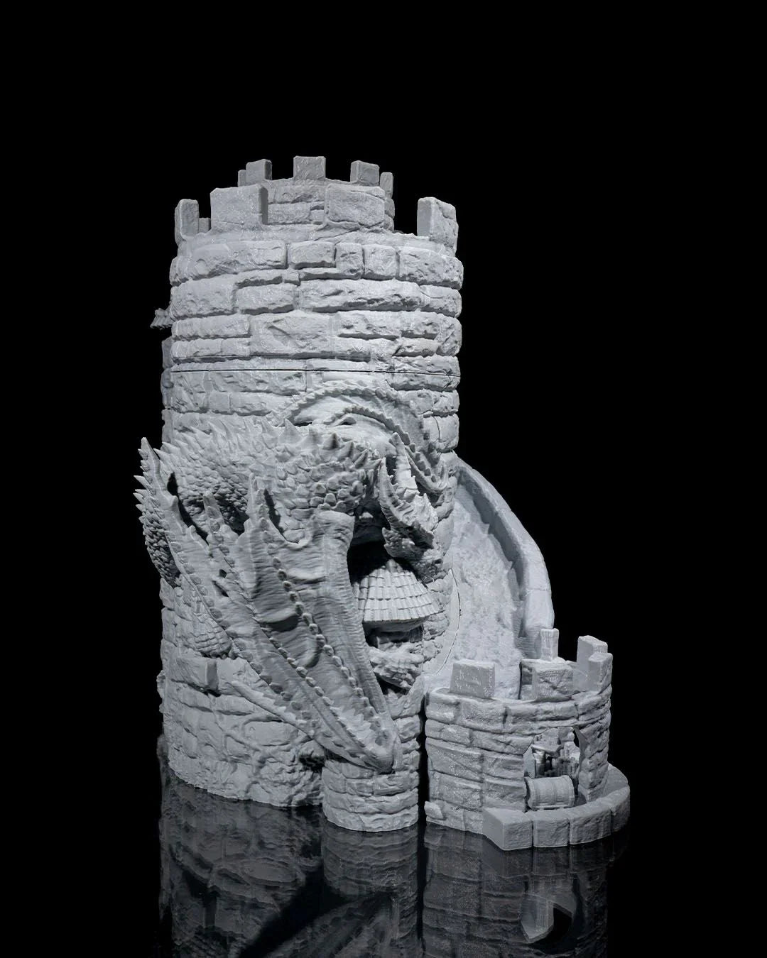 Dragon’s Keep Dice Tower & Wine Dispenser - Fusion Layer 3D