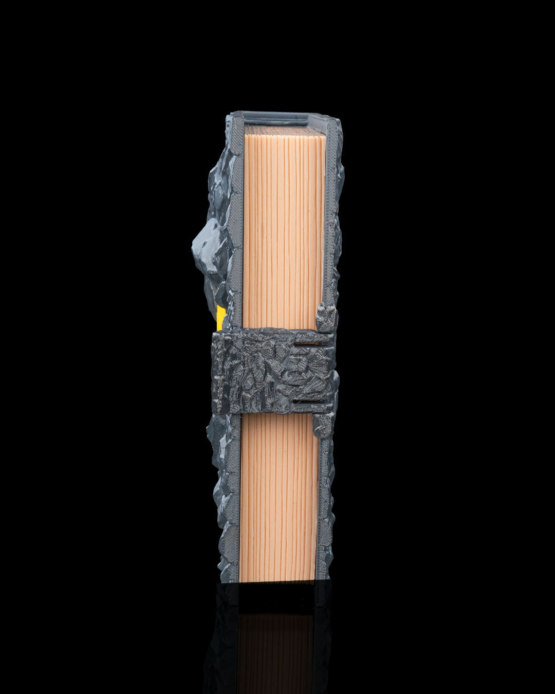 eye of stone dice box – 3d printed rpg dice storage book with tray | fantasy dice holder for dungeons & dragons, pathfinder & ttrpgs