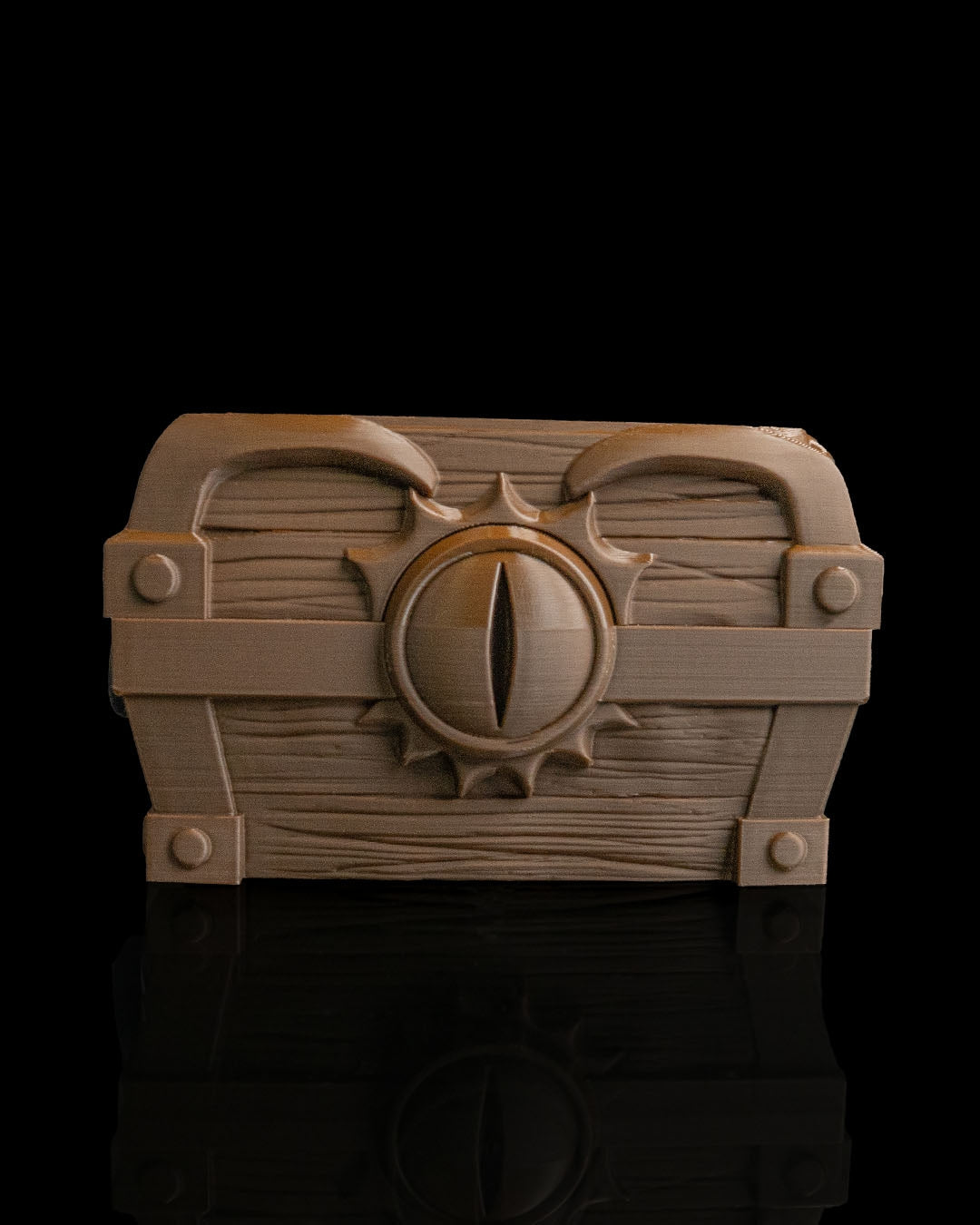 eyekeep chest deck box – 3d printed fantasy card storage | treasure chest with eye for magic, pokémon, yu gi oh! & tcg players