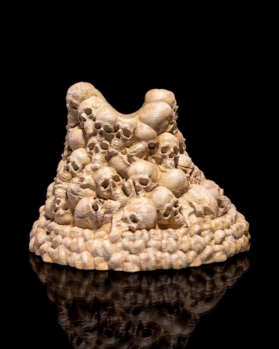 fate of the fallen controller holder – 3d printed skull pile gaming stand | compatible with ps5 & xbox