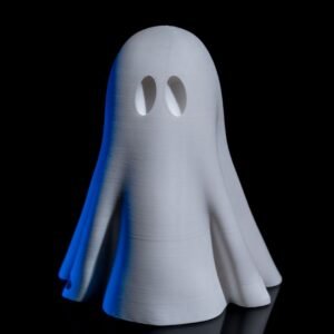 ghostly presence halloween light – spooky ghost lamp with wall projection | 3d printed haunted house décor night light