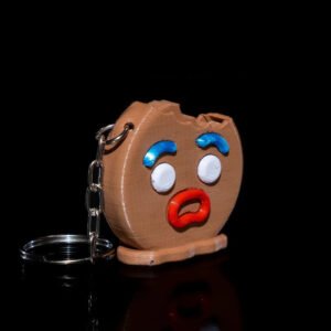 Gingerbread Panic Fidget Keychain – A Bite of Stress Relief! - Fusion Layer 3D