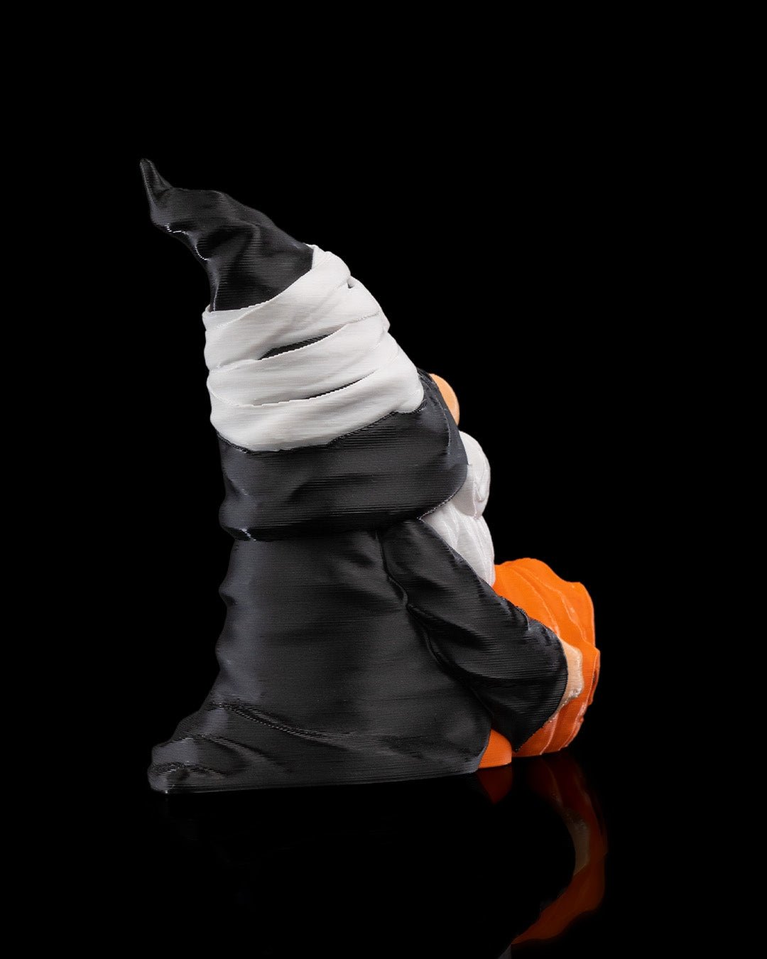 halloween gnome figurines – 3 styles spooky gnome statues | pumpkin, witch & bat gnome set | 3d printed halloween decor (4 inches)