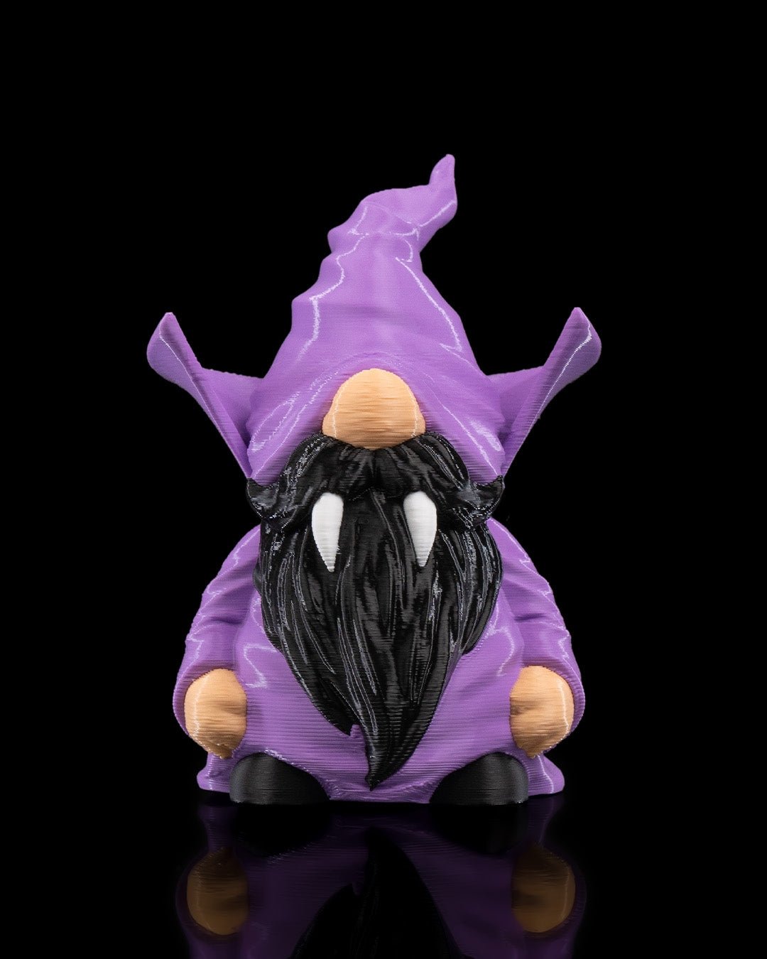 halloween gnome figurines – 3 styles spooky gnome statues | pumpkin, witch & bat gnome set | 3d printed halloween decor (4 inches)