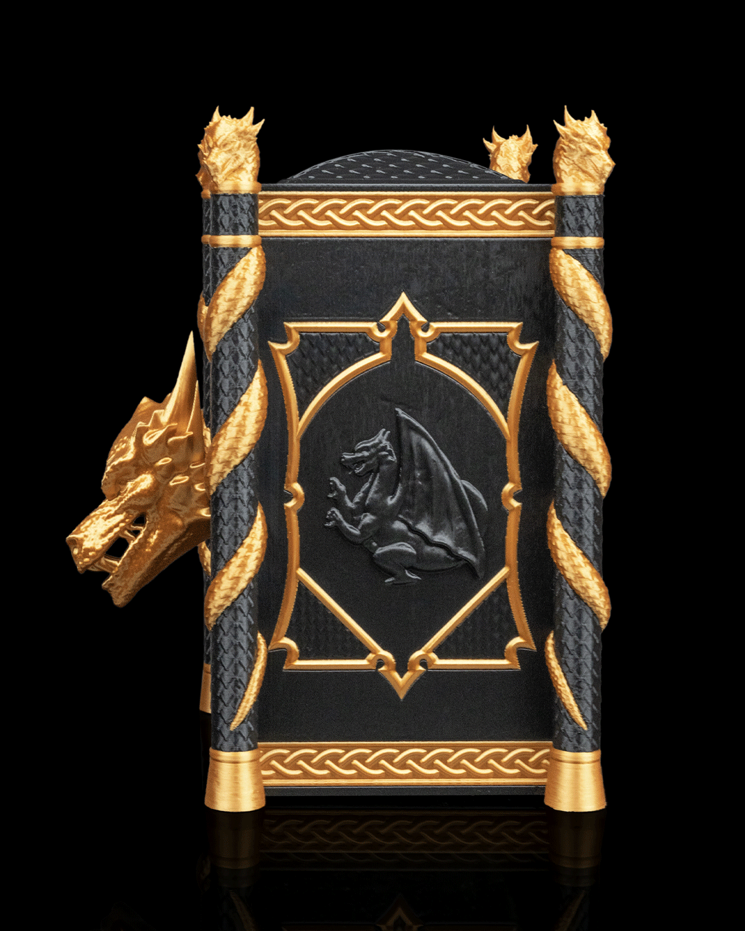 Hoard Lord Coin Bank – Dragon Piggy Bank | 3D Printed Fantasy Whimsy Vaults Coin Bank | Fusion Layer 3D Collectible - Image 13