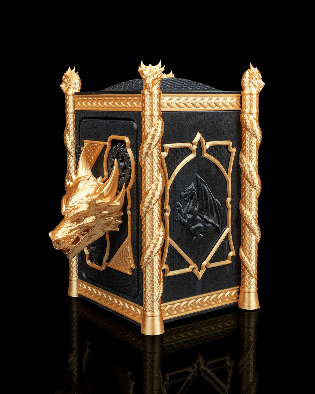 Hoard Lord Coin Bank – Dragon Piggy Bank | 3D Printed Fantasy Whimsy Vaults Coin Bank | Fusion Layer 3D Collectible - Image 15