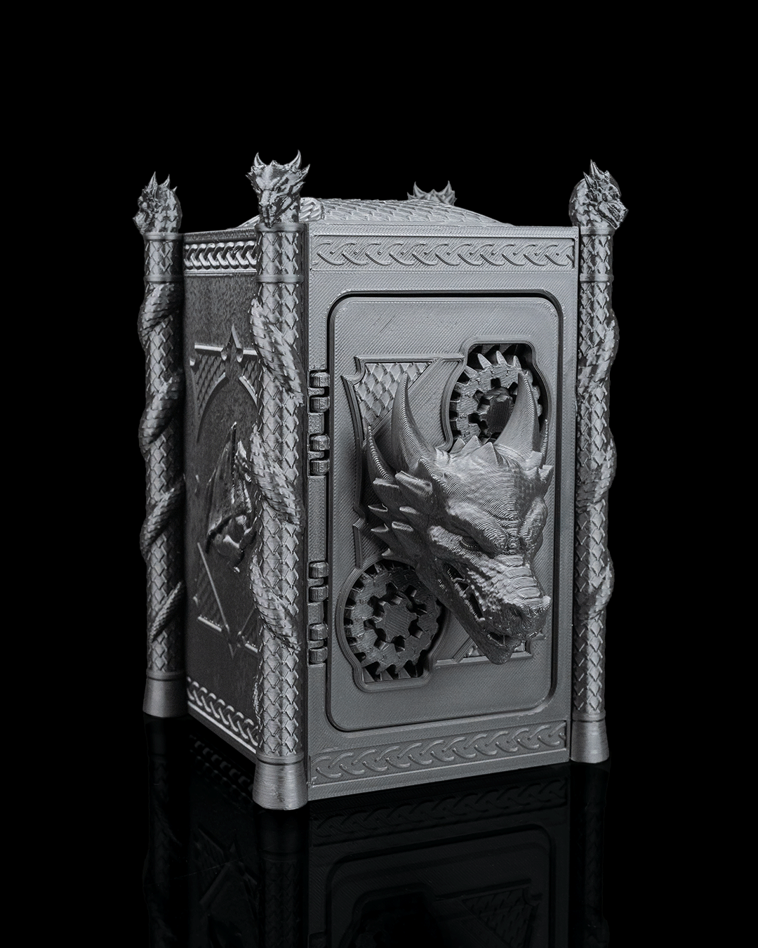 Hoard Lord Coin Bank – Dragon Piggy Bank | 3D Printed Fantasy Whimsy Vaults Coin Bank | Fusion Layer 3D Collectible - Image 16