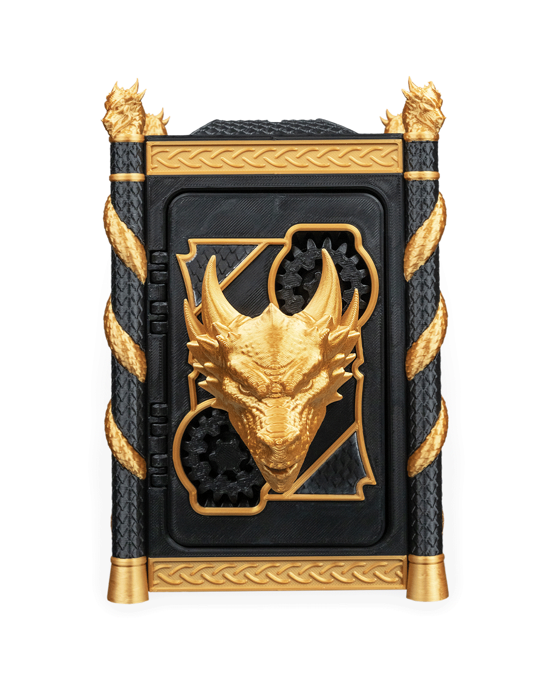 Hoard Lord Coin Bank – Dragon Piggy Bank | 3D Printed Fantasy Whimsy Vaults Coin Bank | Fusion Layer 3D Collectible