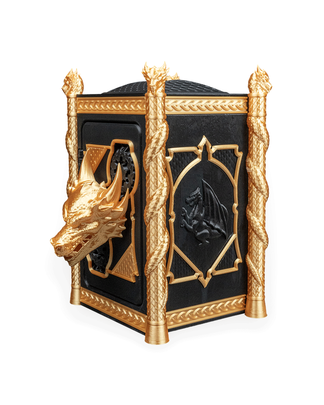 Hoard Lord Coin Bank – Dragon Piggy Bank | 3D Printed Fantasy Whimsy Vaults Coin Bank | Fusion Layer 3D Collectible - Image 20