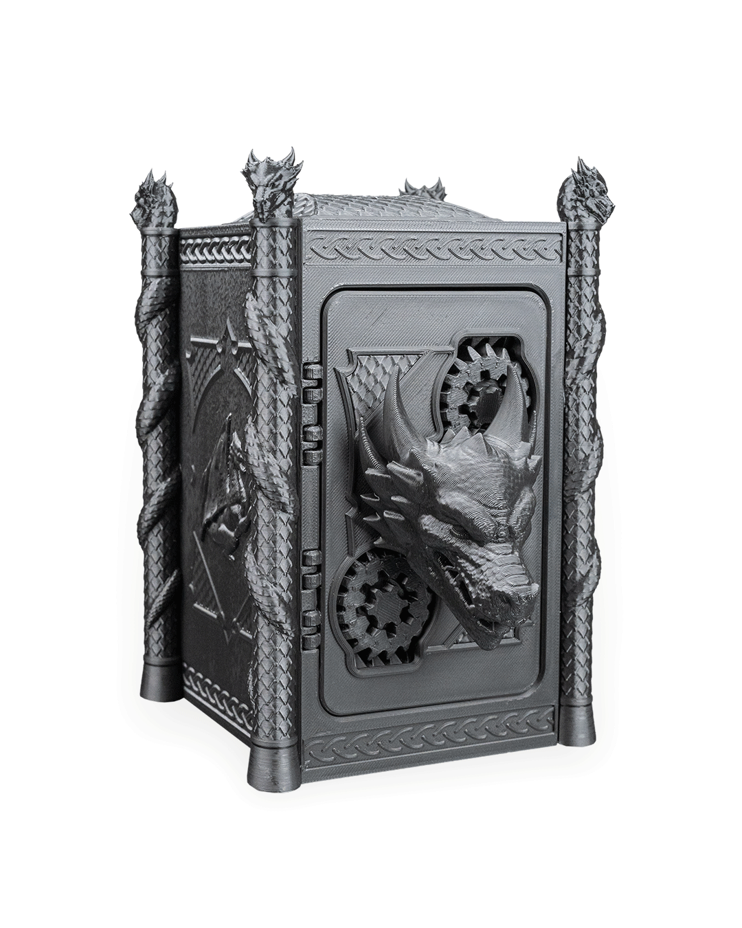 Hoard Lord Coin Bank – Dragon Piggy Bank | 3D Printed Fantasy Whimsy Vaults Coin Bank | Fusion Layer 3D Collectible - Image 21