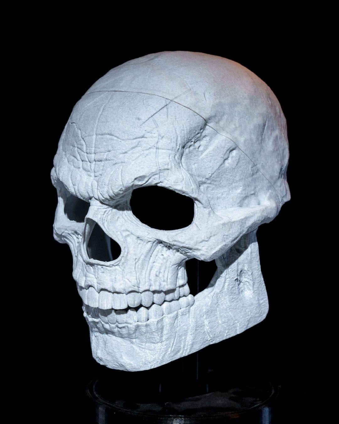 inside out skull mask – horror halloween cosplay mask | 3d printed realistic skull costume prop | available in 3 sizes