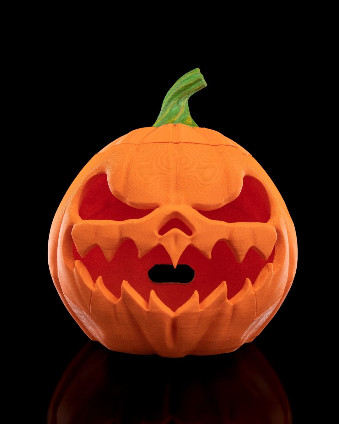 pumpkin echo dot holder – jack o’ lantern halloween speaker stand | spooky 3d printed smart speaker decor