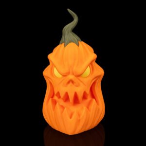 pumpgrin trio – halloween pumpkin set of 3 | creepy jack o’ lantern figurines | 3d printed spooky pumpkin décor