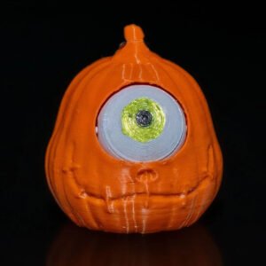 Pumpkin Eyeball Fidget Keychain – Creepy & Clickable! - Fusion Layer 3D