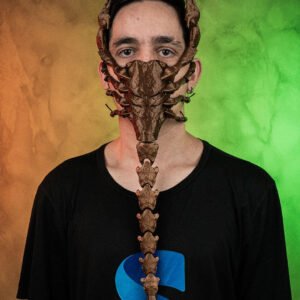 scorpion grasp mask – creepy insect halloween mask | 3d printed scorpion costume prop | horror cosplay mask (3 sizes)