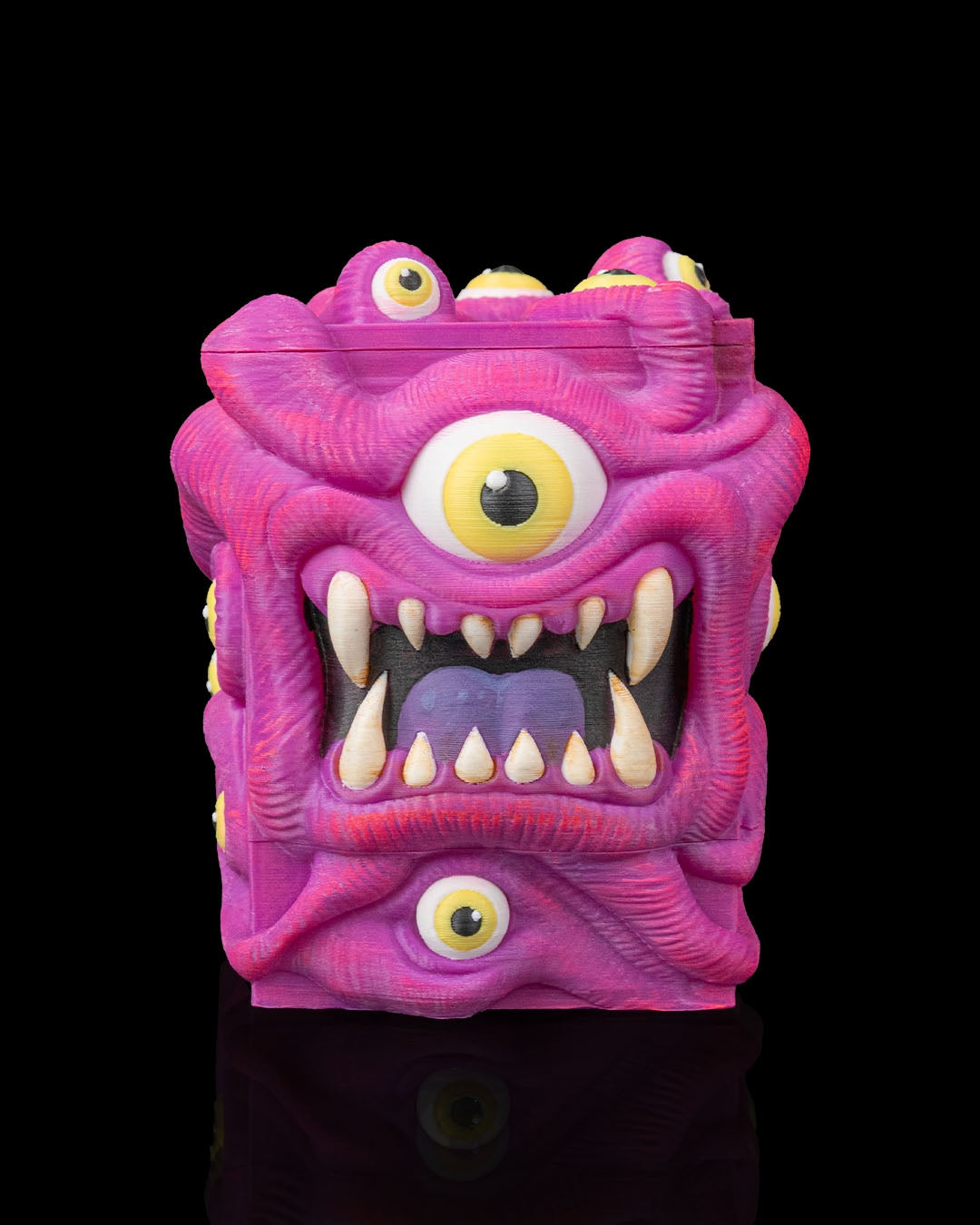 the allseer’s case – 3d printed monster deck box | multi eyed fantasy card storage for magic, pokémon, yu gi oh! & tcg players