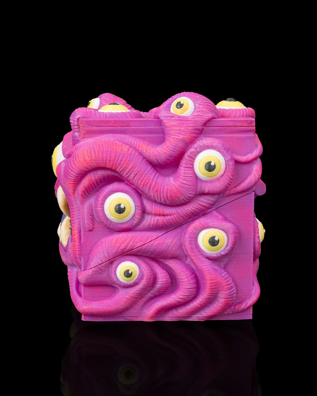 the allseer’s case – 3d printed monster deck box | multi eyed fantasy card storage for magic, pokémon, yu gi oh! & tcg players