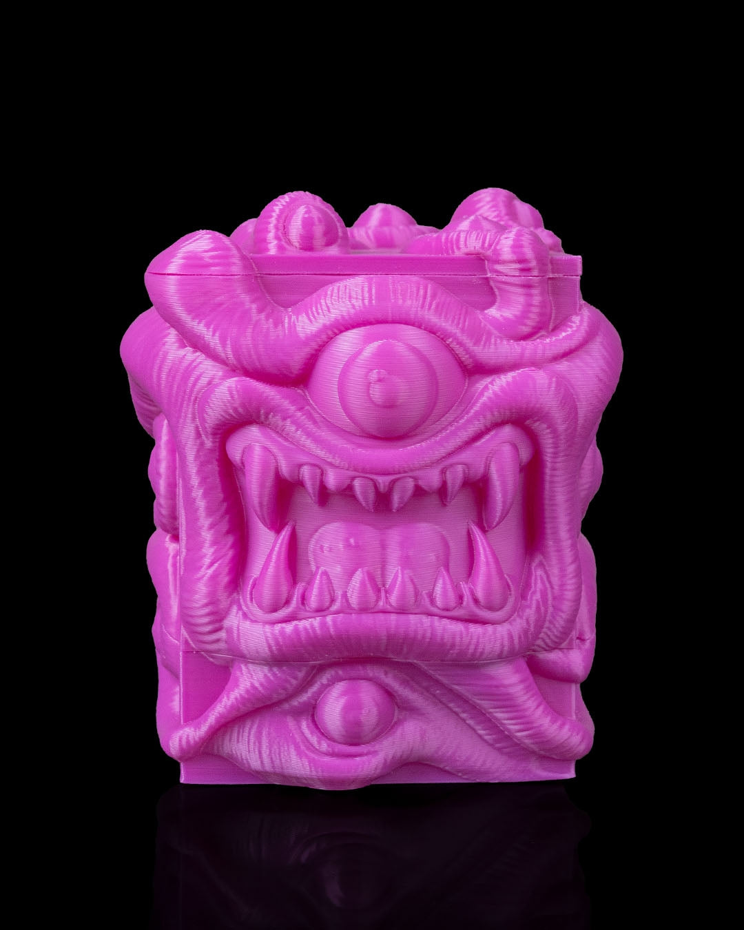 the allseer’s case – 3d printed monster deck box | multi eyed fantasy card storage for magic, pokémon, yu gi oh! & tcg players