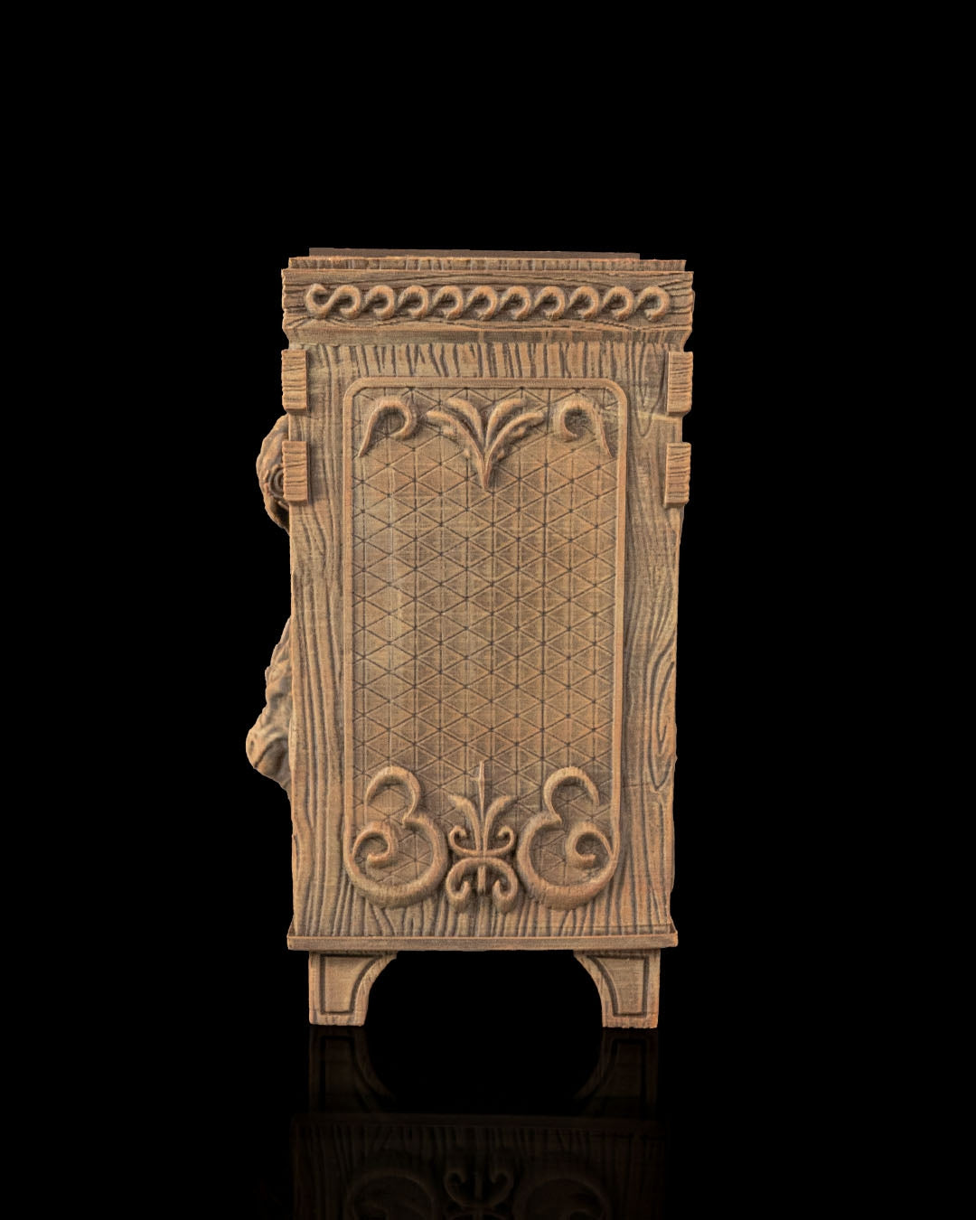 vault of scales dragon guardian – 3d printed rpg card deck & dice box | fantasy storage for magic, pokémon, yu gi oh! & ttrpgs