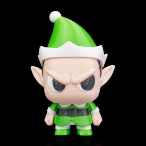 Grumpy Elf Christmas Figure – Anty Matters Xmas Joy Collection | Keychain or Figure w/ Gift Box | 60mm Collectible