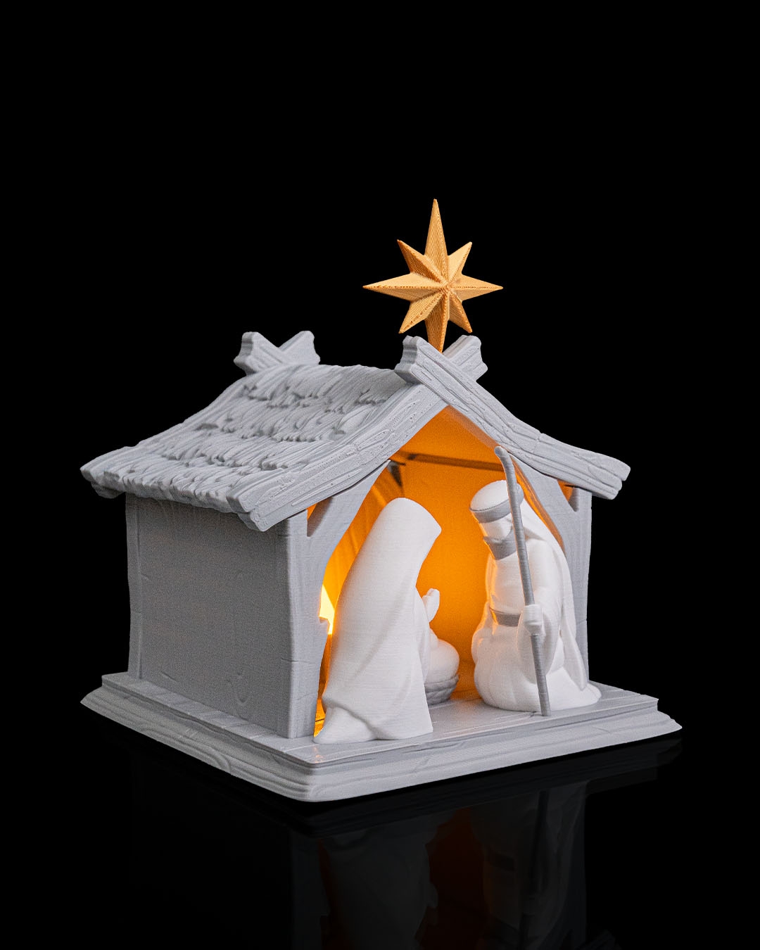Bright Nativity Table Lamp – 19cm LED Christmas Decor | Fusion Layer 3D - Image 7