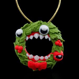 Christmas Wrath Ornament – 3D Printed Monster Wreath Christmas Tree Decoration
