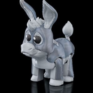 Donkey Keychain – 3D Printed Christmas Donkey Figure with Articulated Legs