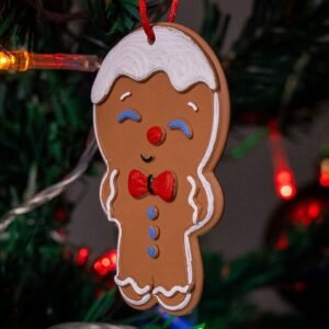Gingerbread Keychain Ornament – 3D Printed Holiday Accessory