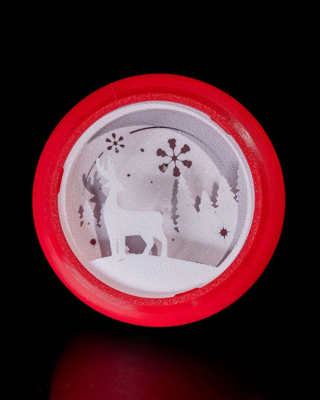 Light-Up Christmas Ornament Set – 3D Printed Holiday Glow Collection (Set of 3) - Image 6