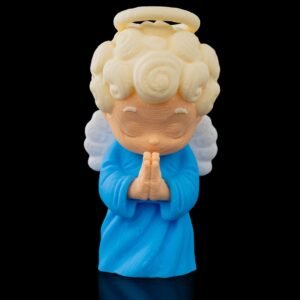 Holy Angel Keychain – 3D Printed Guardian Angel Charm