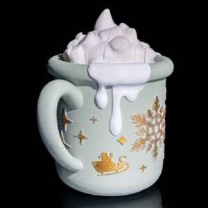 Hot Chocolate Puzzle Mug – 3D Printed Christmas Mug Puzzle Challenge