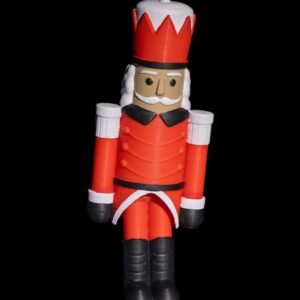 Jumping Nutcracker Fidget – 3D Printed Christmas Toy