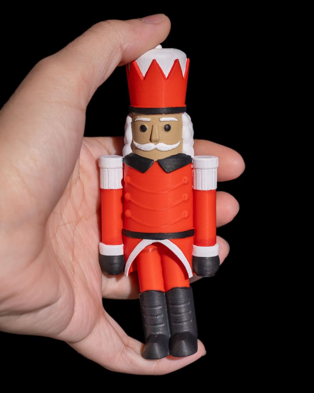 Jumping Nutcracker Fidget – 3D Printed Christmas Toy - Image 4