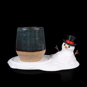 Meltproof Snowman Coaster – 3D Printed Winter Drink Holder