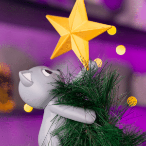 Meowy Christmas Tree Topper – 3D Printed Cat Climbing the Tree Star
