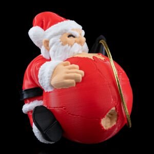 Naughty Claus Ornament – 3D Printed Santa Christmas Tree Decoration