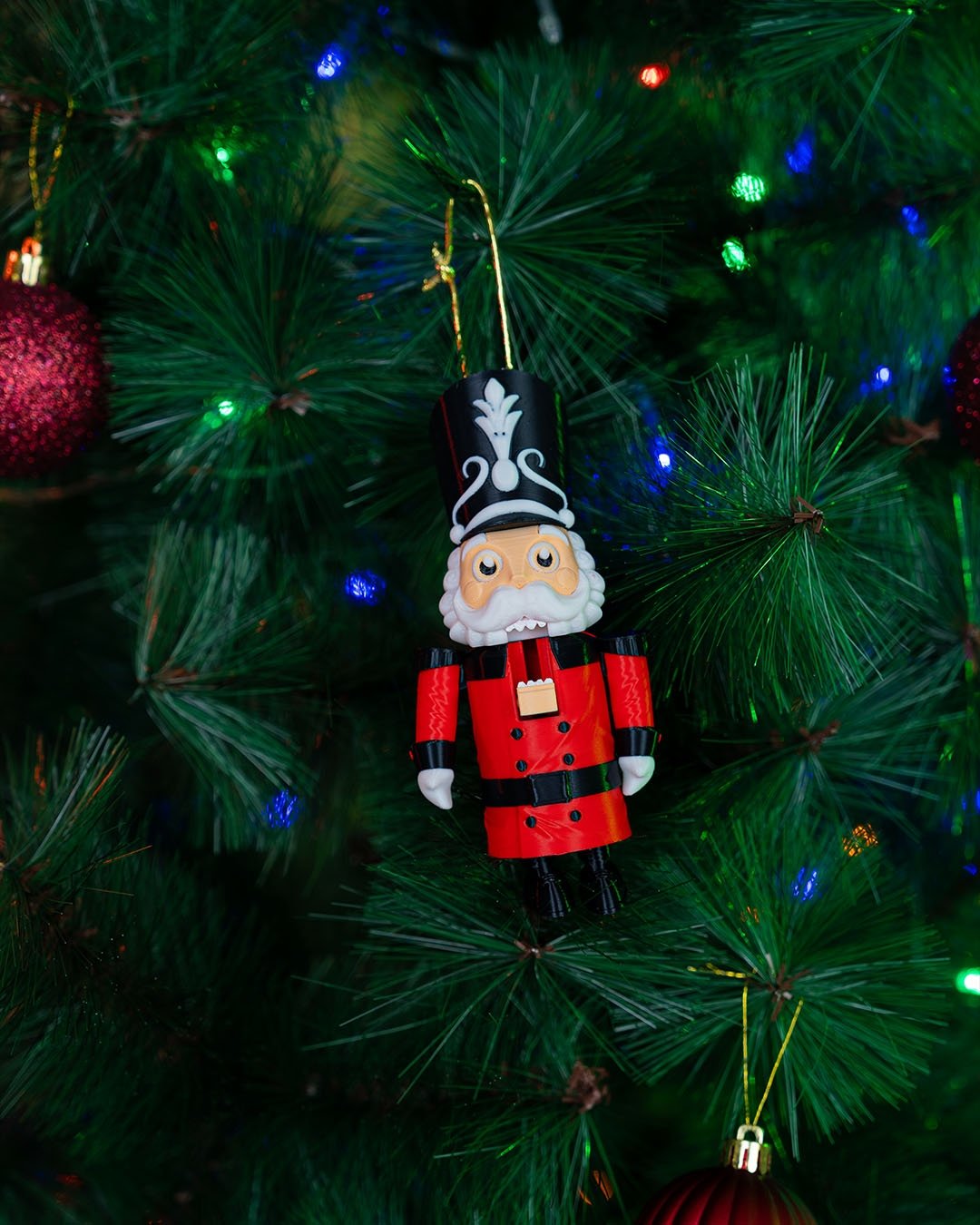 Newt the Nutcracker Ornament – 3D Printed Christmas Tree Decoration - Image 7