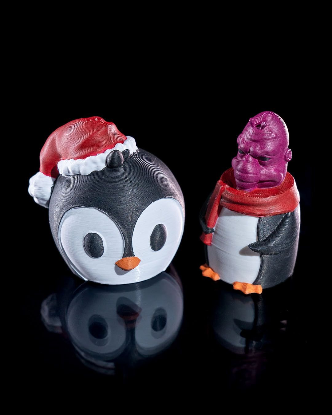 Pengu Penguin Invader Ornament – 3D Printed Penguin Christmas Tree Decoration - Image 3
