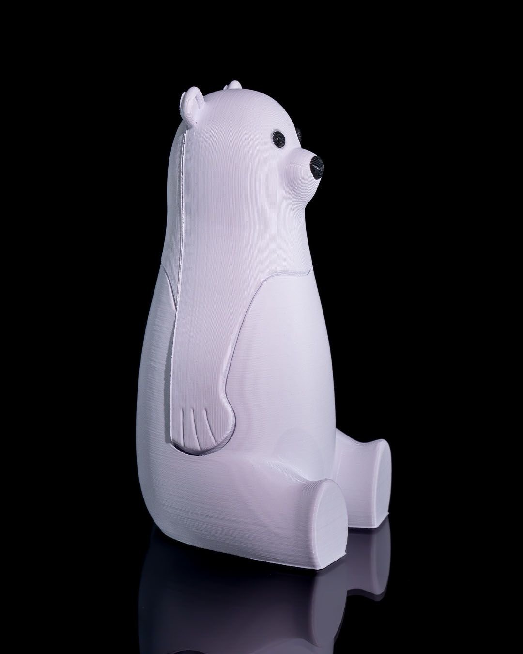 Polar Bear Trinket Box – 3D Printed Winter Storage Container - Image 3