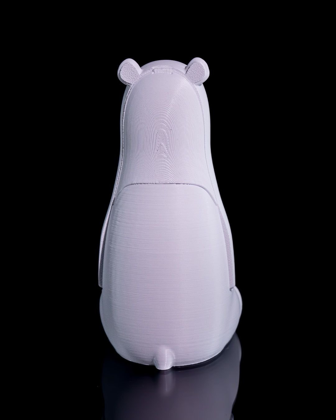 Polar Bear Trinket Box – 3D Printed Winter Storage Container - Image 4