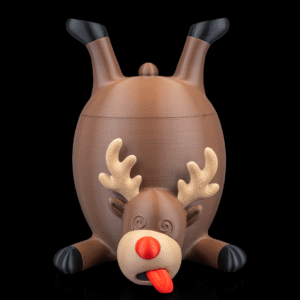 Reindeer Treats Container – 3D Printed Christmas Candy or Cookie Jar