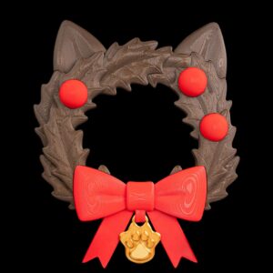 Santa Claws Wreath – 3D Printed Holiday Cat-Themed Décor