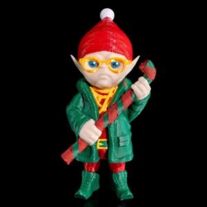 Santa Crew: Twinkle Twister – 3D Printed Christmas Elf Figurine