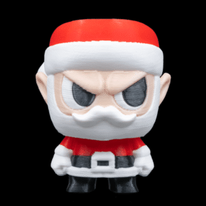 Santy Claus – Christmas Anty Matters Figure or Keychain with Gift Box | 60mm Collectible Mini Toy | Fusion Layer 3D | Holiday Desk Decor