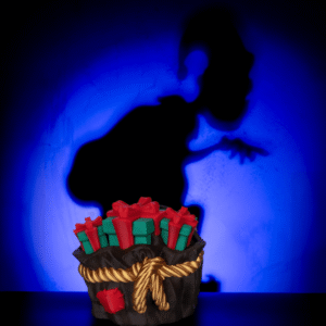 Sneaky Snatcher Shadow Lamp – Holiday Gift Bag Silhouette Light (11.5 cm)