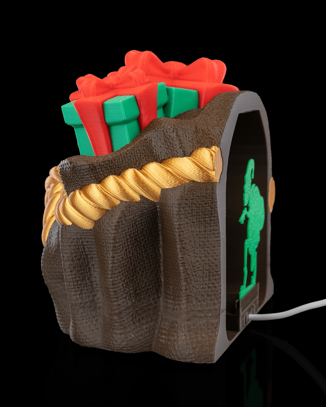 Sneaky Snatcher Shadow Lamp – Holiday Gift Bag Silhouette Light (11.5 cm) - Image 7